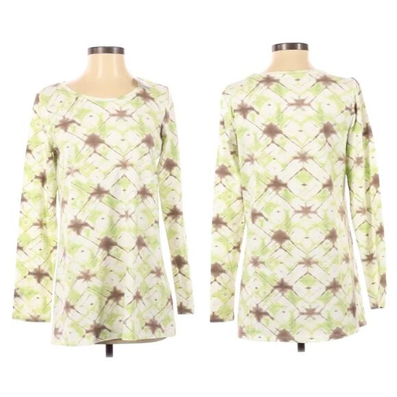 J Jill PureJill Print Long Sleeve Tee Size Small NEW - Picture 1 of 5